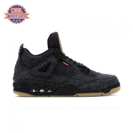 Jordan 4 Retro Levi's Black Men's
