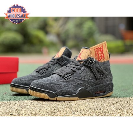 Jordan 4 Retro Levi's Black Men's