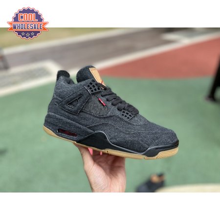Jordan 4 Retro Levi's Black Men's