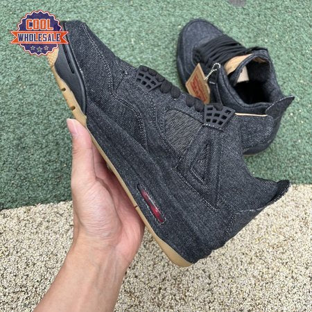 Jordan 4 Retro Levi's Black Men's