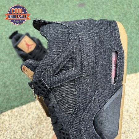 Jordan 4 Retro Levi's Black Men's