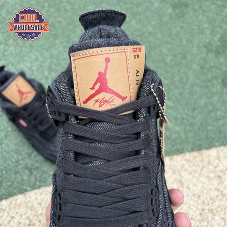 Jordan 4 Retro Levi's Black Men's