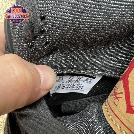 Jordan 4 Retro Levi's Black Men's