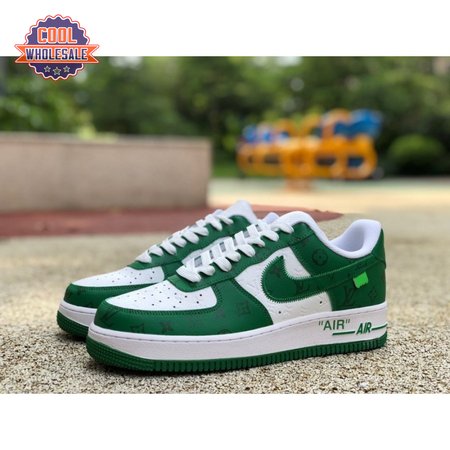 Nike Air Force 1 Low By Virgil Abloh White Green Men's