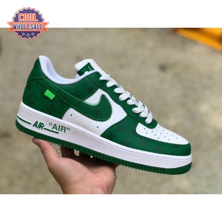 Nike Air Force 1 Low By Virgil Abloh White Green Men's