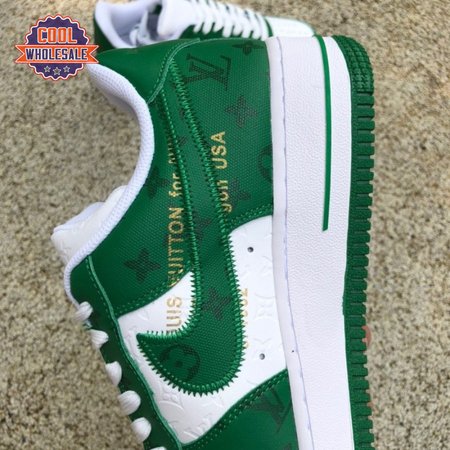 Nike Air Force 1 Low By Virgil Abloh White Green Men's