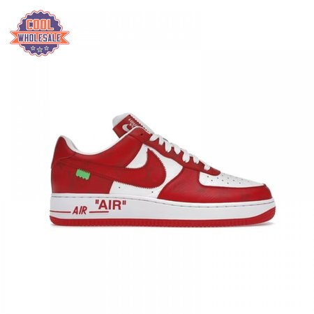 Nike Air Force 1 Low By Virgil Abloh White Red Men's