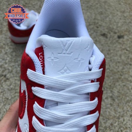 Nike Air Force 1 Low By Virgil Abloh White Red Men's