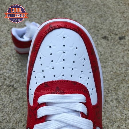 Nike Air Force 1 Low By Virgil Abloh White Red Men's