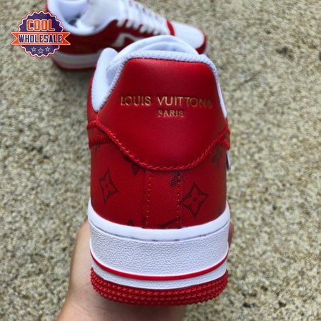 Nike Air Force 1 Low By Virgil Abloh White Red Men's
