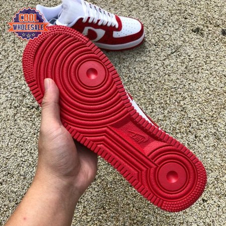 Nike Air Force 1 Low By Virgil Abloh White Red Men's