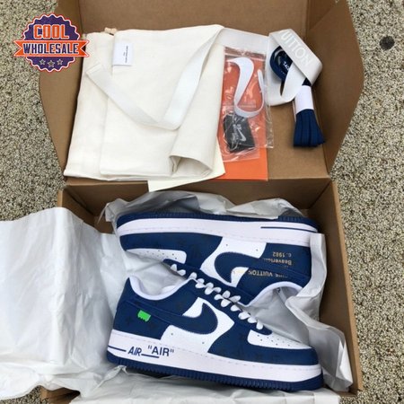 Nike Air Force 1 Low By Virgil Abloh White Royal Men's
