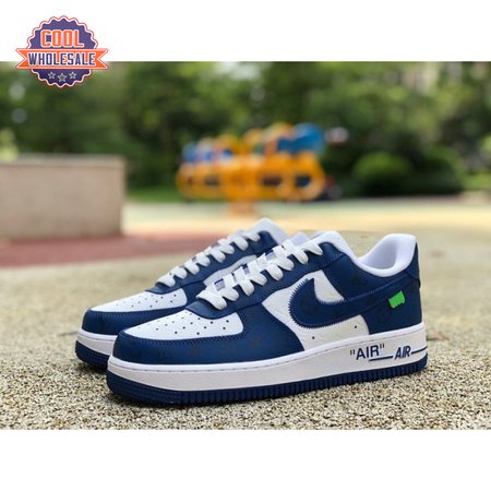 Nike Air Force 1 Low By Virgil Abloh White Royal Men's