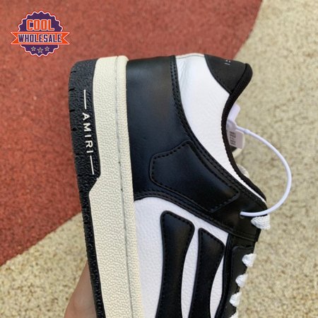 AMIRI Skel Top Low Black White 4-46