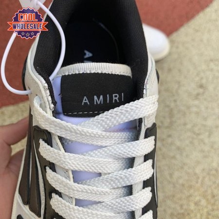 AMIRI Skel Top Low Whtie Black 4-46
