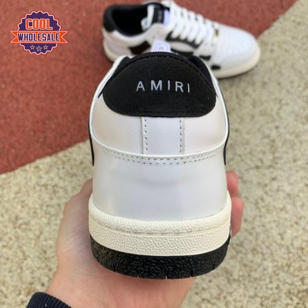 AMIRI Skel Top Low Whtie Black 4-46