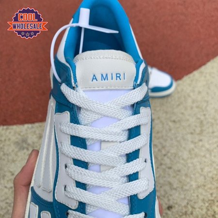 AMIRI Skel Top Low Whtie Blue 4-46