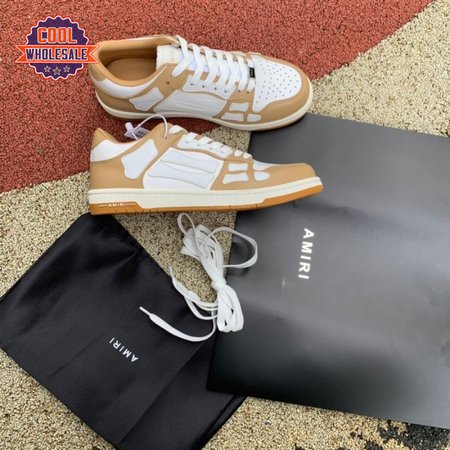AMIRI Skel Top Low Whtie Brown 4-46