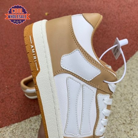 AMIRI Skel Top Low Whtie Brown 4-46