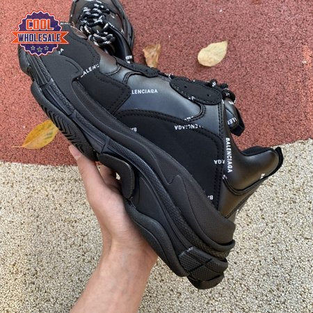 Balenciaga Triple S Logo Black 34-45