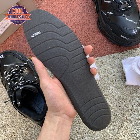 Balenciaga Triple S Logo Black 34-45