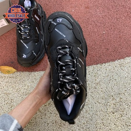 Balenciaga Triple S Logo Black 34-45