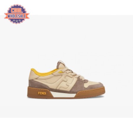 Fendidi Match Ladies Beige Suede Low Top Shoes 35-45