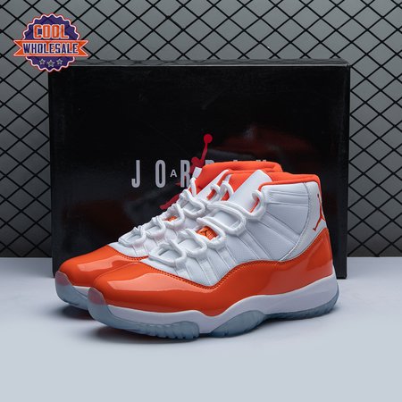 Air Jordan 11 Retro High 72-1 White Orange Men's