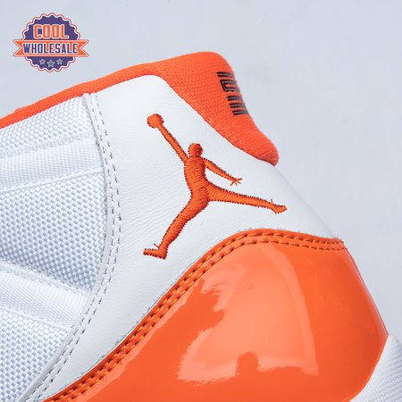 Air Jordan 11 Retro High 72-1 White Orange Men's