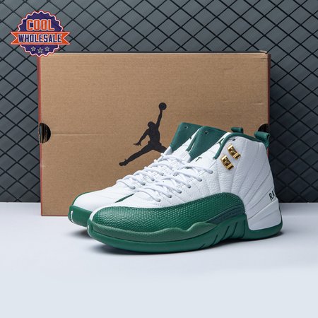 Air Jordan 12 White Green Men's