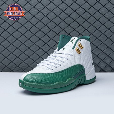 Air Jordan 12 White Green Men's