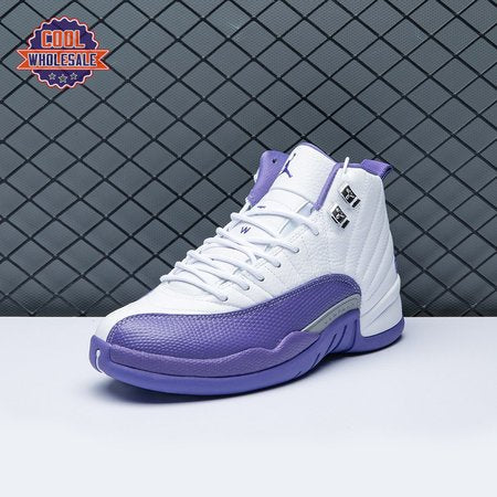 Air Jordan 12 White Purple Men's