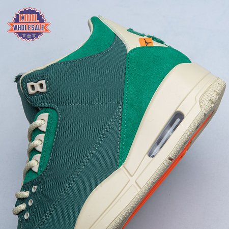 Air Jordan 3 Retro Bicoastal Black Malachite Fossil FZ7974-3 Unisex