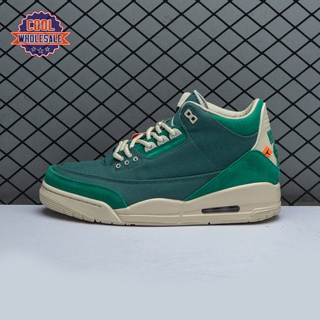 Air Jordan 3 Retro Bicoastal Black Malachite Fossil FZ7974-3 Unisex