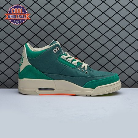 Air Jordan 3 Retro Bicoastal Black Malachite Fossil FZ7974-3 Unisex