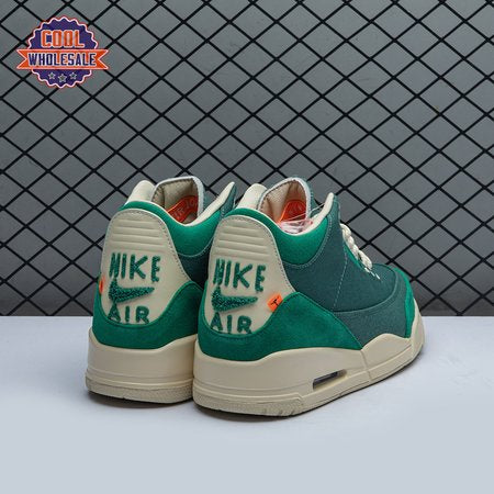 Air Jordan 3 Retro Bicoastal Black Malachite Fossil FZ7974-3 Unisex