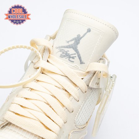 Air Jordan 4 RERO x Off-White AJ4 OW Sail Unisex