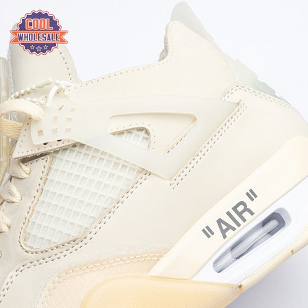 Air Jordan 4 RERO x Off-White AJ4 OW Sail Unisex