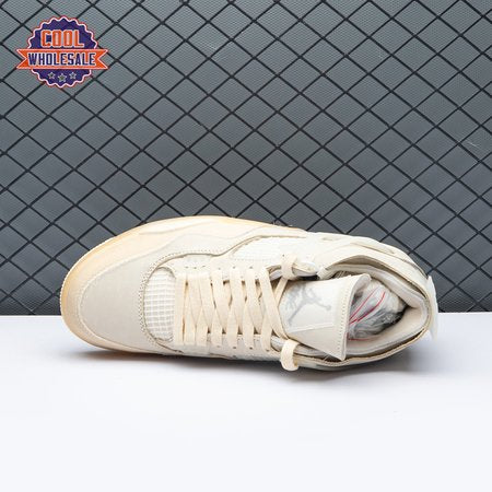 Air Jordan 4 RERO x Off-White AJ4 OW Sail Unisex