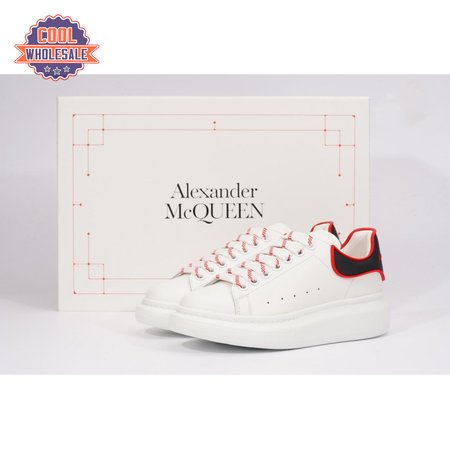 Alexander McQueen Oversized White Black Red Outline SIZE: 35-45