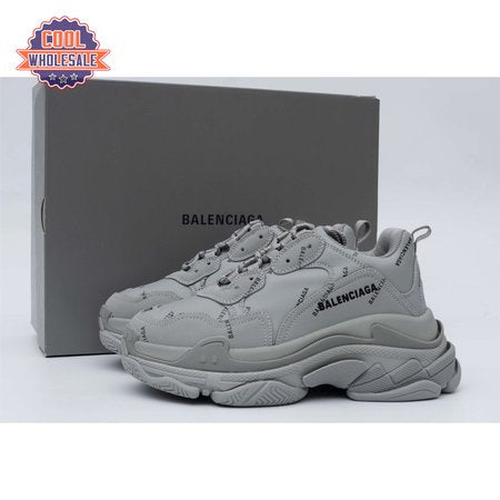 Balenciaga Triple S Allover Logo Gray SIZE: 35-45