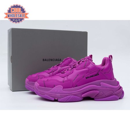 Balenciaga Triple S Allover Logo Purple SIZE: 35-45