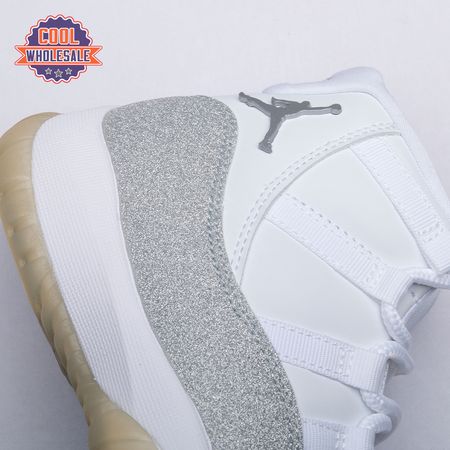 Jordan 11 Retro White Metallic Silver AR715-1 Unisex
