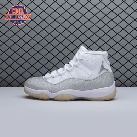 Jordan 11 Retro White Metallic Silver AR715-1 Unisex
