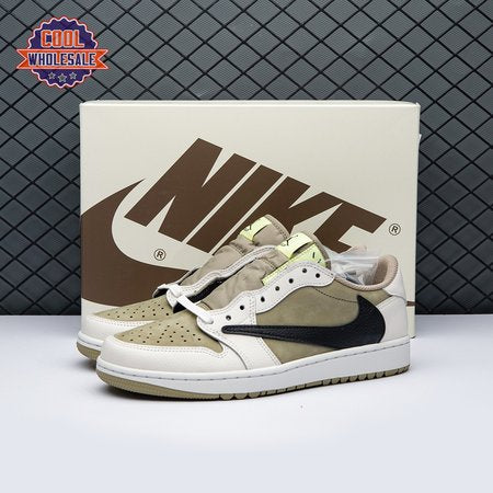 Jordan 1 Retro Low Golf Travis Scott Neutral Olive FZ3124-2 Unisex