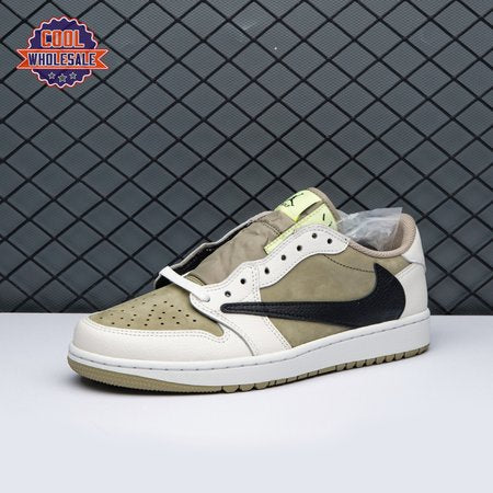 Jordan 1 Retro Low Golf Travis Scott Neutral Olive FZ3124-2 Unisex