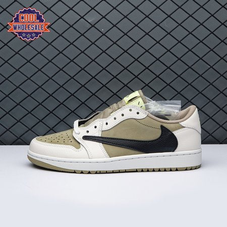 Jordan 1 Retro Low Golf Travis Scott Neutral Olive FZ3124-2 Unisex