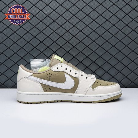 Jordan 1 Retro Low Golf Travis Scott Neutral Olive FZ3124-2 Unisex