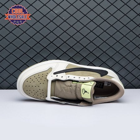 Jordan 1 Retro Low Golf Travis Scott Neutral Olive FZ3124-2 Unisex