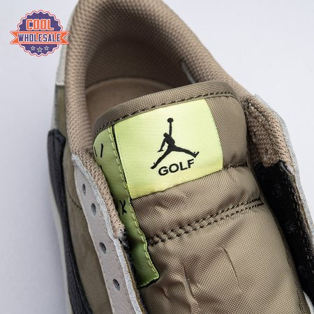 Jordan 1 Retro Low Golf Travis Scott Neutral Olive FZ3124-2 Unisex